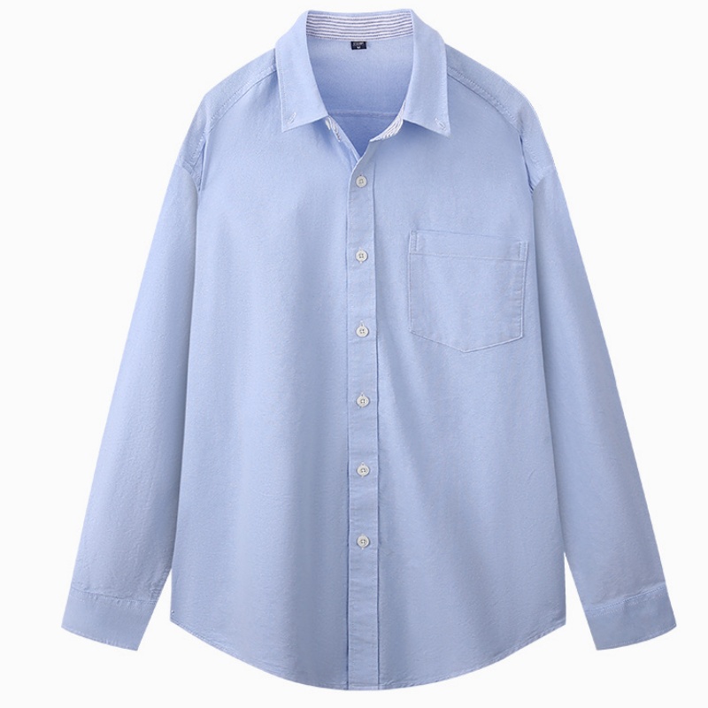 Oxford Cotton Casual Shirt Business - 5XL Oxford 100 % Baumwolle Langarmshirt
