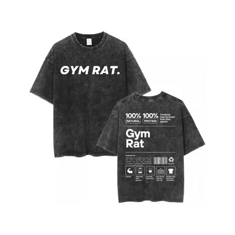 Vintage Gym Rat T-Shirt, locke – Acid Wash Vintage Graphic T Shirt Bewertung und Preis
