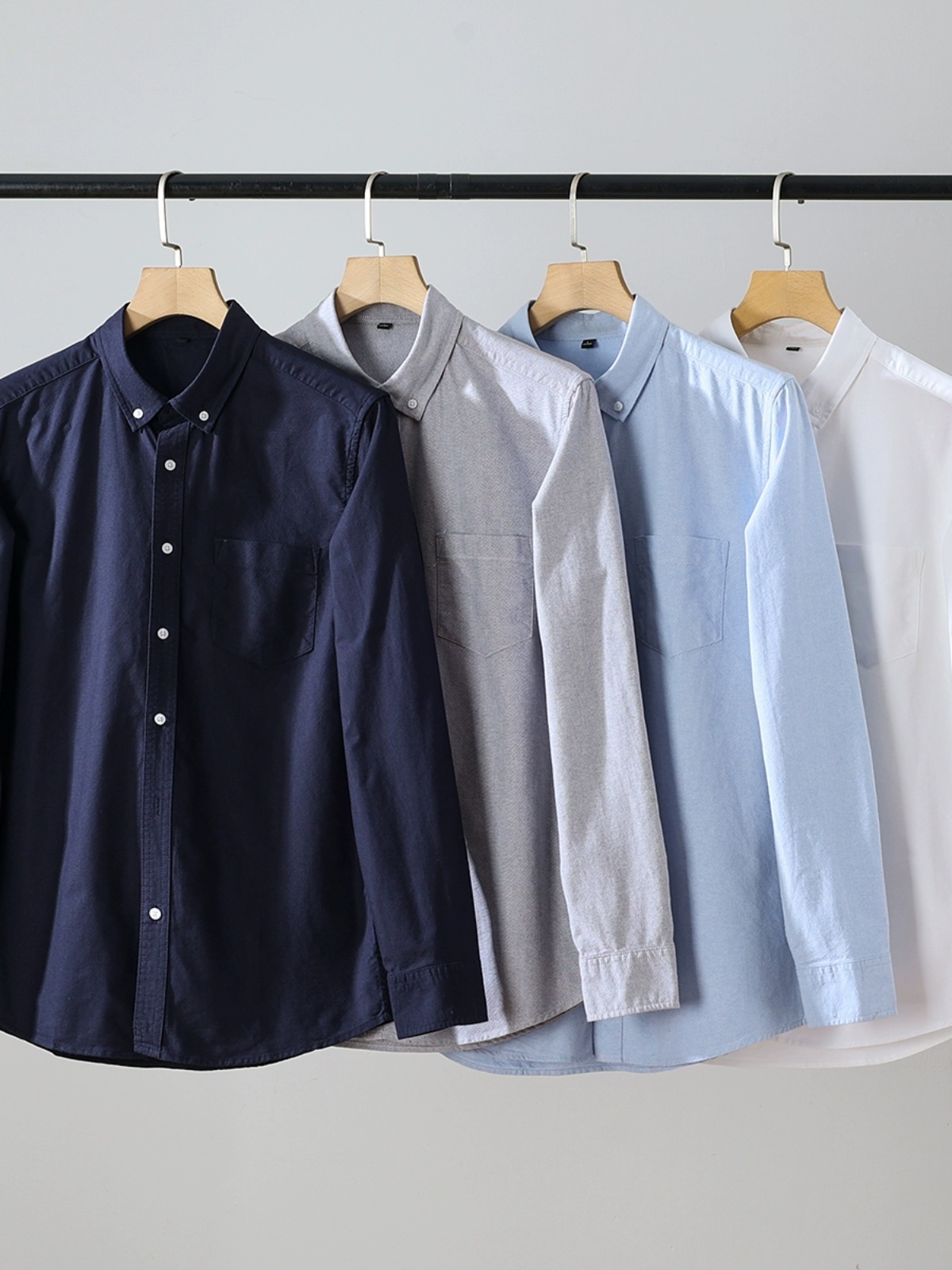 Hochwertiges Herren-Langarmhem – Oxford Cotton Casual Shirt Business Bewertung und Preis